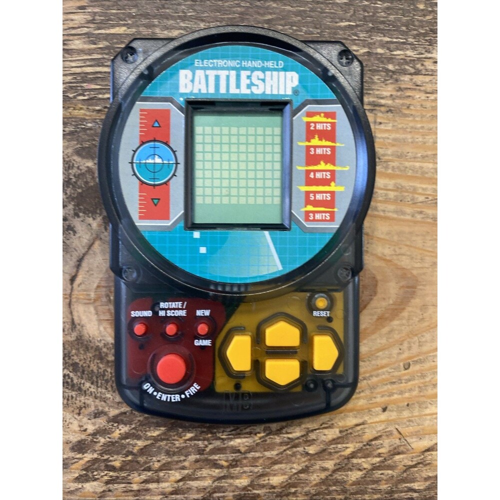 BATTLESHIP 1995 Milton Bradley Electronic Hand-Held Game Tested And Working